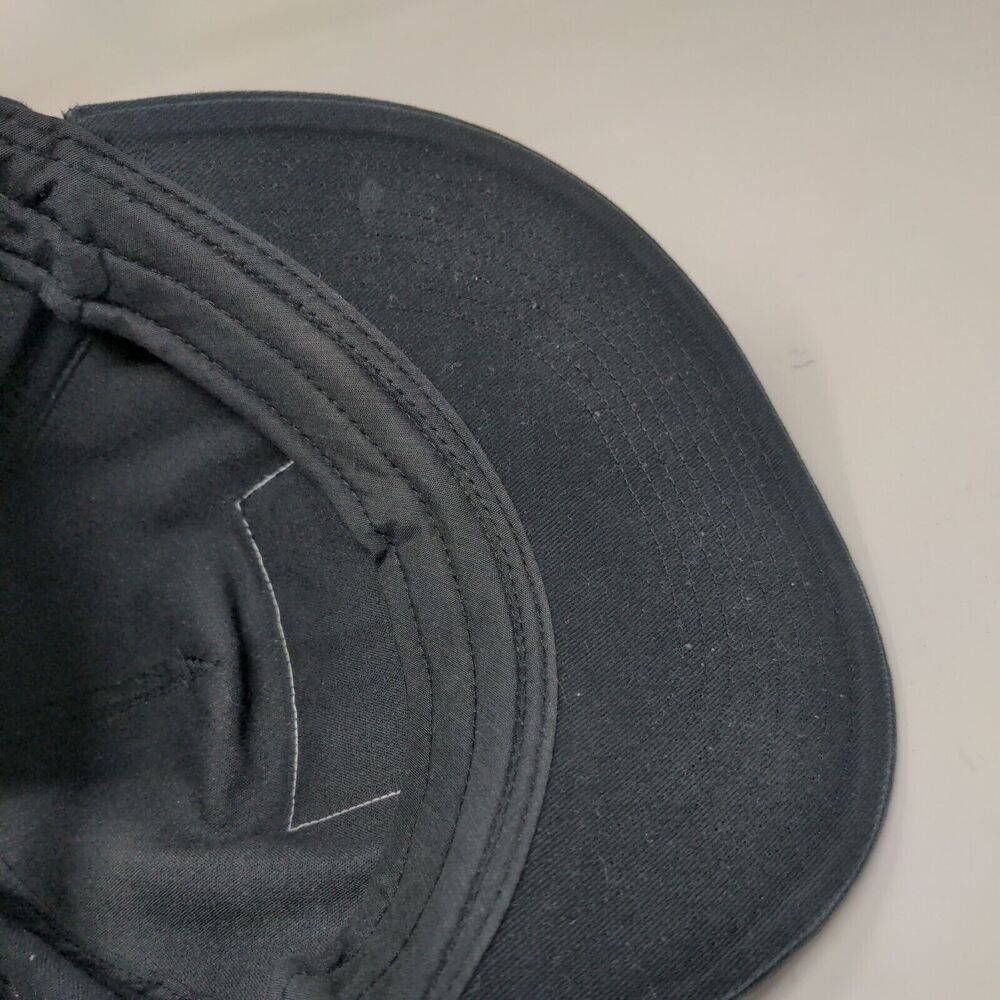 Quiksilver Flag Patch Snapback Hat Black Osfm Adj… - image 7